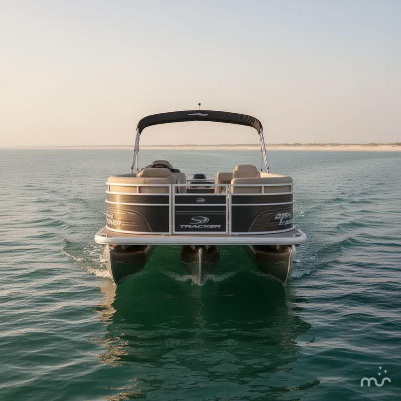 Slide: The Image of Sun Tracker Party Barge 22 RF DLX 2024 - 2