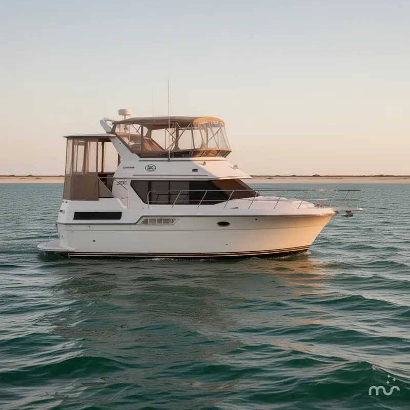 Slide: The Image of Carver 370 Aft Cabin Motoryacht 1991 - 0