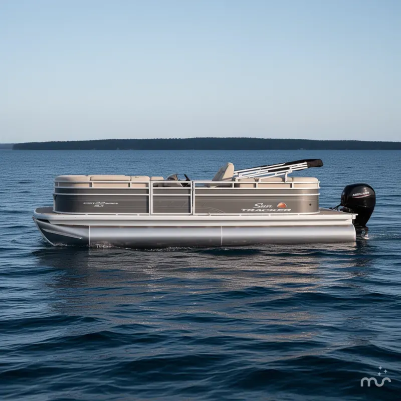 Slide: The Image of Sun Tracker Party Barge 22 DLX 2024 - 0
