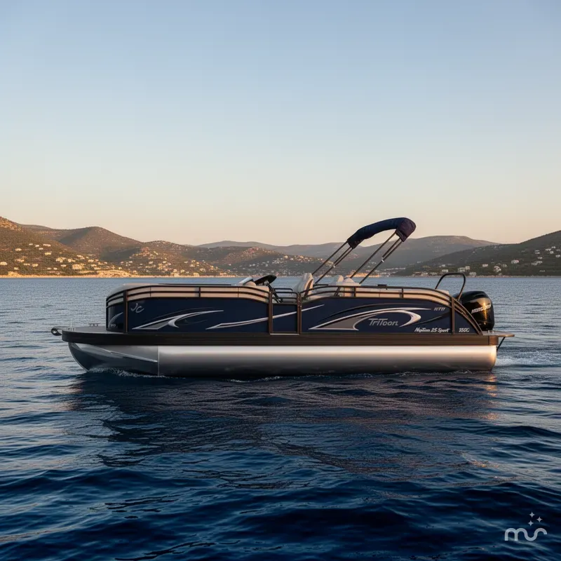 Slide: The Image of JC Manufacturing Neptoon 25TT Sport w/Mercury Verado 350HP - 4 - Stroke Engine 2024 - 2