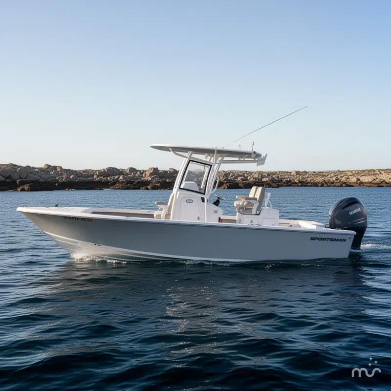 Slide: The Image of Sportsman Masters 267OE Bay Boat 2021 - 2