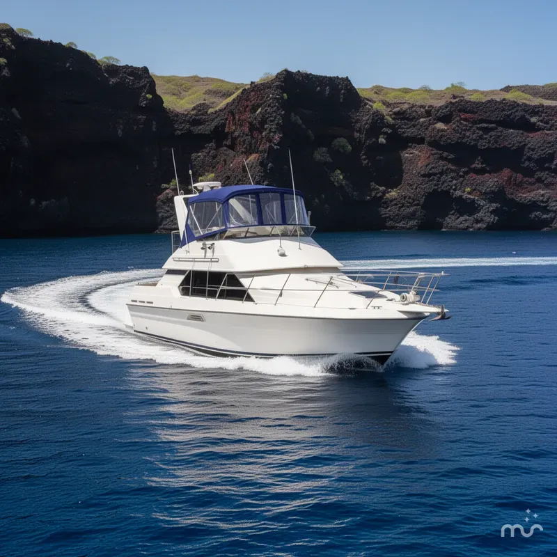 Slide: The Image of Carver Yachts 340 Santego 1994 - 2