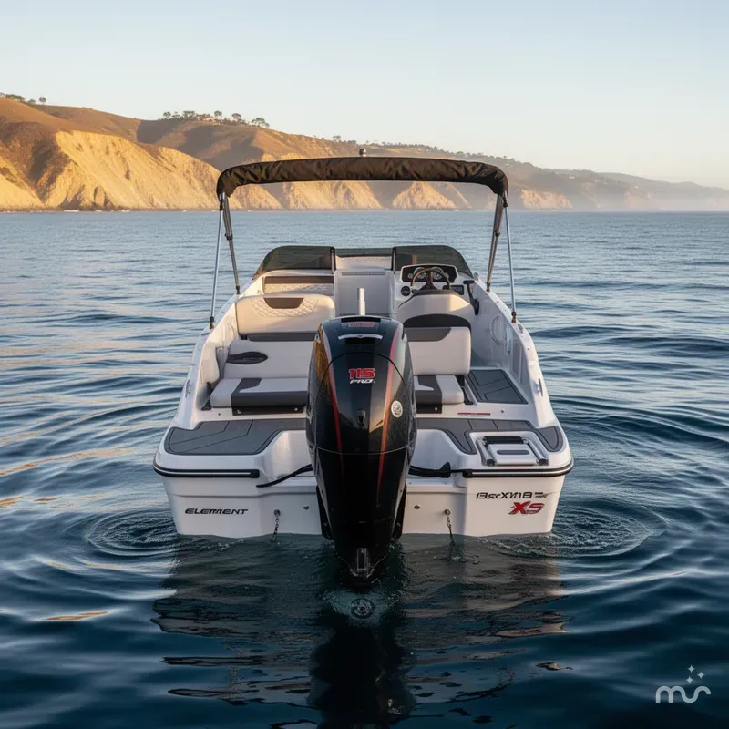 Slide: The Image of Bayliner Element M19 w/ 115HP Pro XS! 2023 - 2