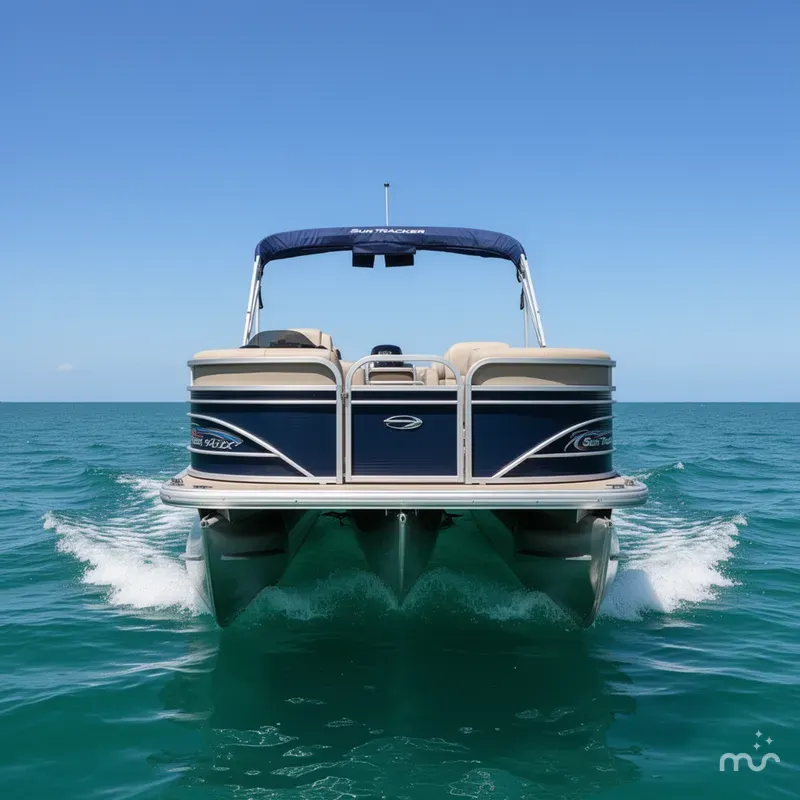 Slide: The Image of Sun Tracker Party Barge 24 DLX 2021 - 3