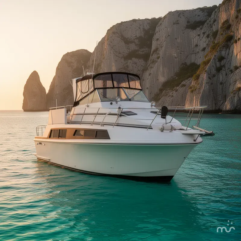 Slide: The Image of Carver Yachts 3297 Mariner 1986 - 2