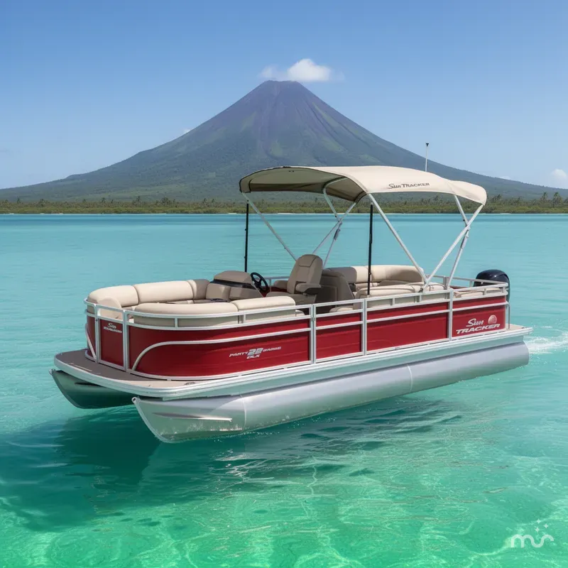 The Image of Sun Tracker Party Barge 22 RF DLX 2024 - 0