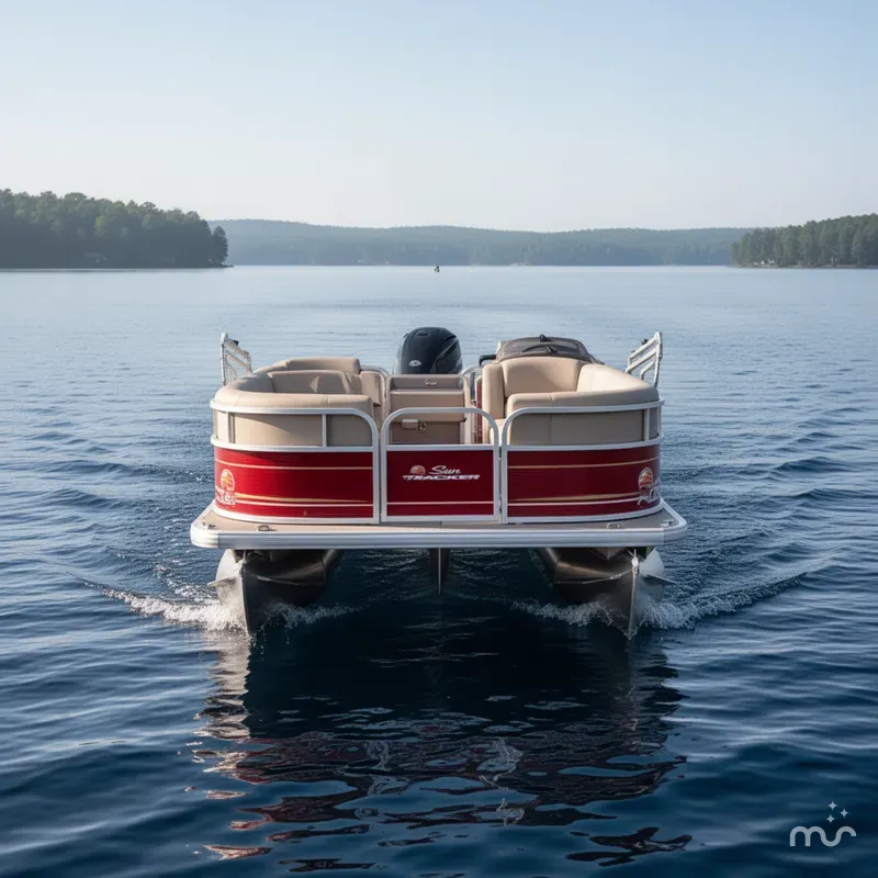 Slide: The Image of Sun Tracker Party Barge 18 DLX 2024 - 2