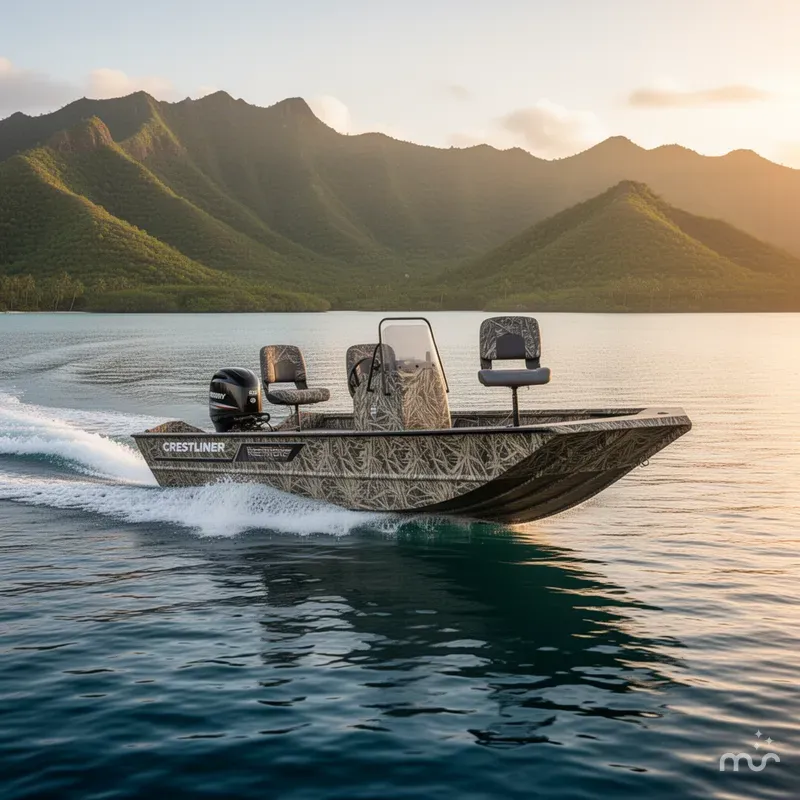 Slide: The Image of Crestliner 1860 Retriever CC w/ 80 HP Mercury Jet! 2024 - 4