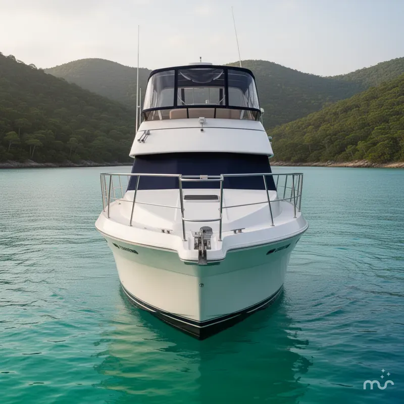 Slide: The Image of Carver Yachts 356 Aft Cabin Motor Yacht 1999 - 1