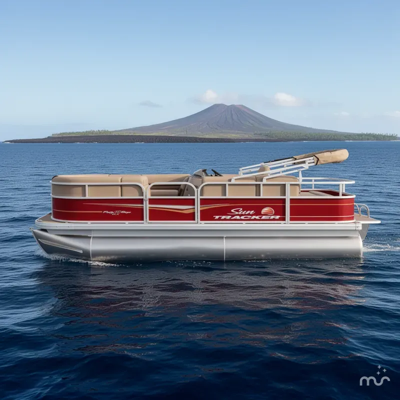 Slide: The Image of Sun Tracker Party Barge 18 DLX 2024 - 2