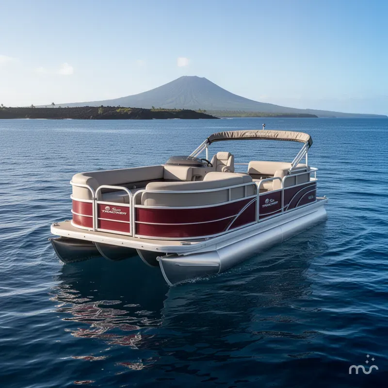 Slide: The Image of Sun Tracker Party Barge 18 DLX 2024 - 3