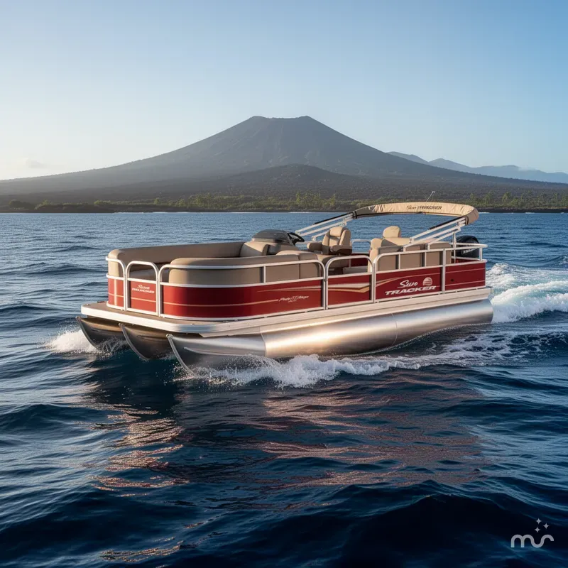 Slide: The Image of Sun Tracker Party Barge 18 DLX 2024 - 4