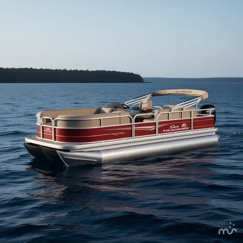 Slide: The Image of Sun Tracker Party Barge 18 DLX 2024 - 0