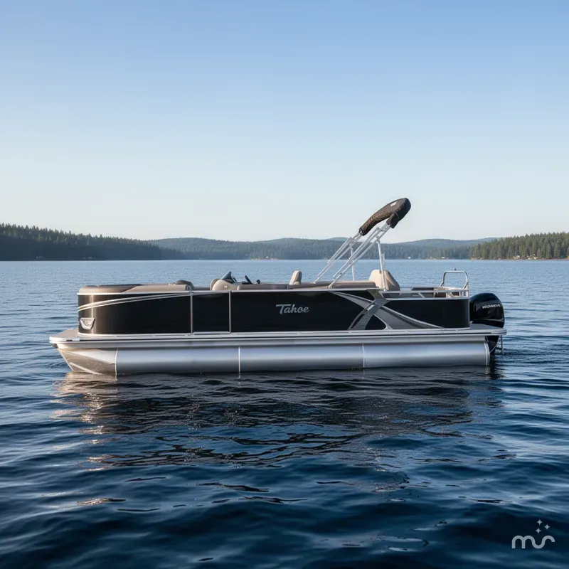 Slide: The Image of Tahoe LTZ 2385 Rear Fish Tritoon & Honda 4-Stroke EFI 2024 - 2