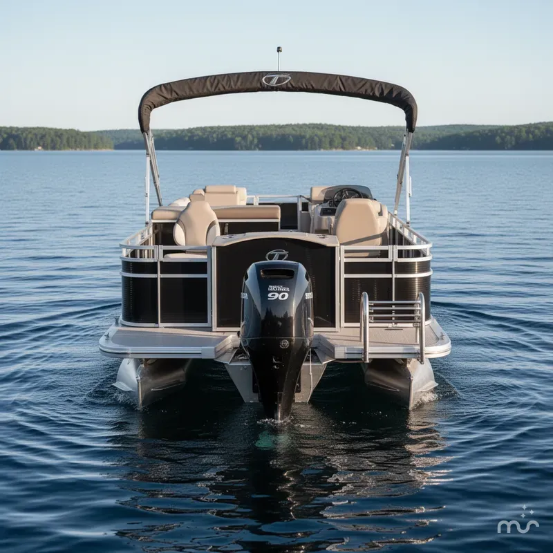 Slide: The Image of Tahoe Sport 2385 Rear Fish & Honda 90HP 4-Stroke EFI 2024 - 2