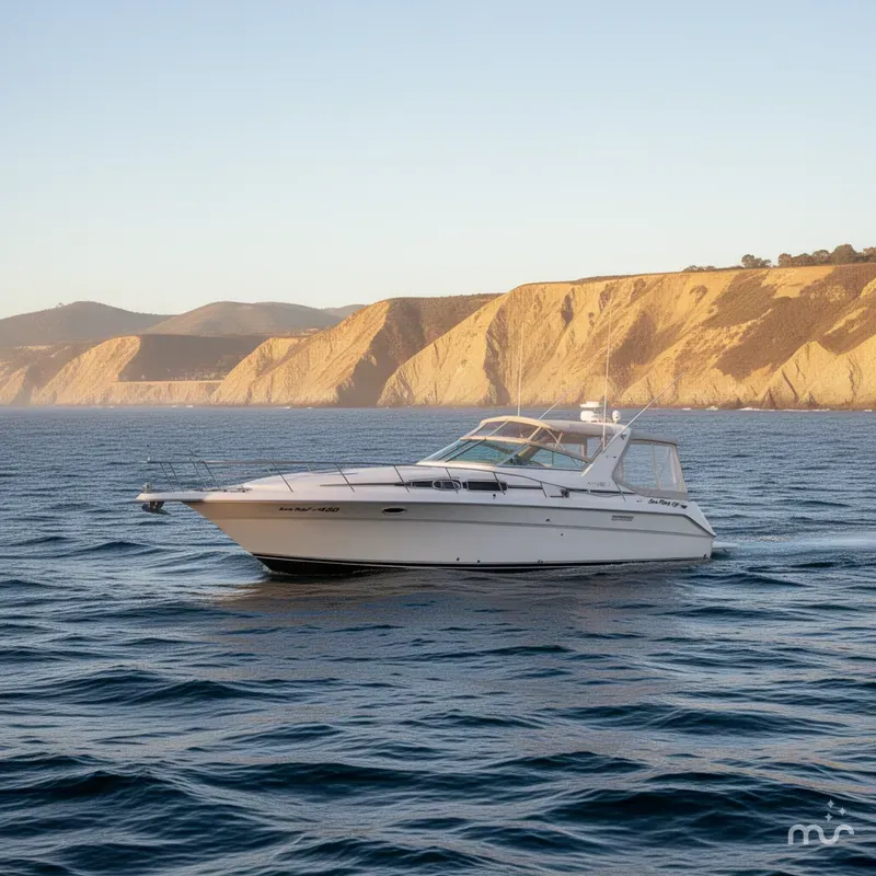 Slide: The Image of Sea Ray 420 Express Cruiser 1991 - 1