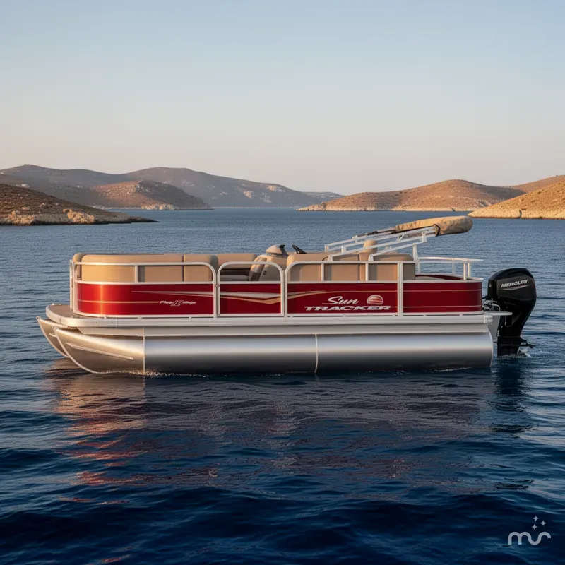 Slide: The Image of Sun Tracker Party Barge 18 DLX 2024 - 2