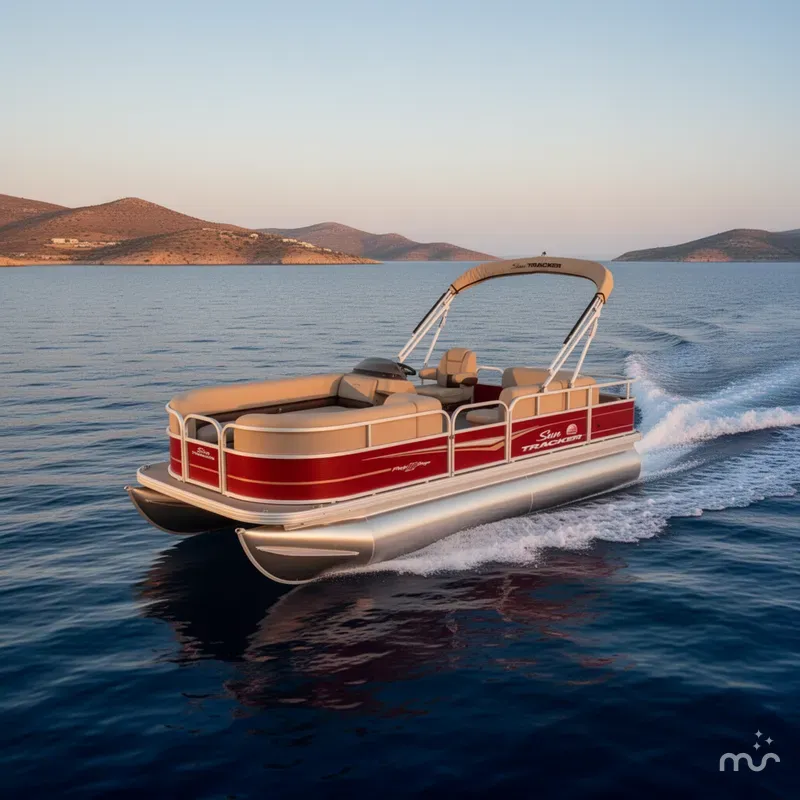 Slide: The Image of Sun Tracker Party Barge 18 DLX 2024 - 4