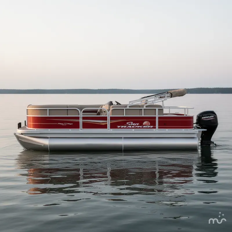 Slide: The Image of Sun Tracker Party Barge 18 DLX 2024 - 0