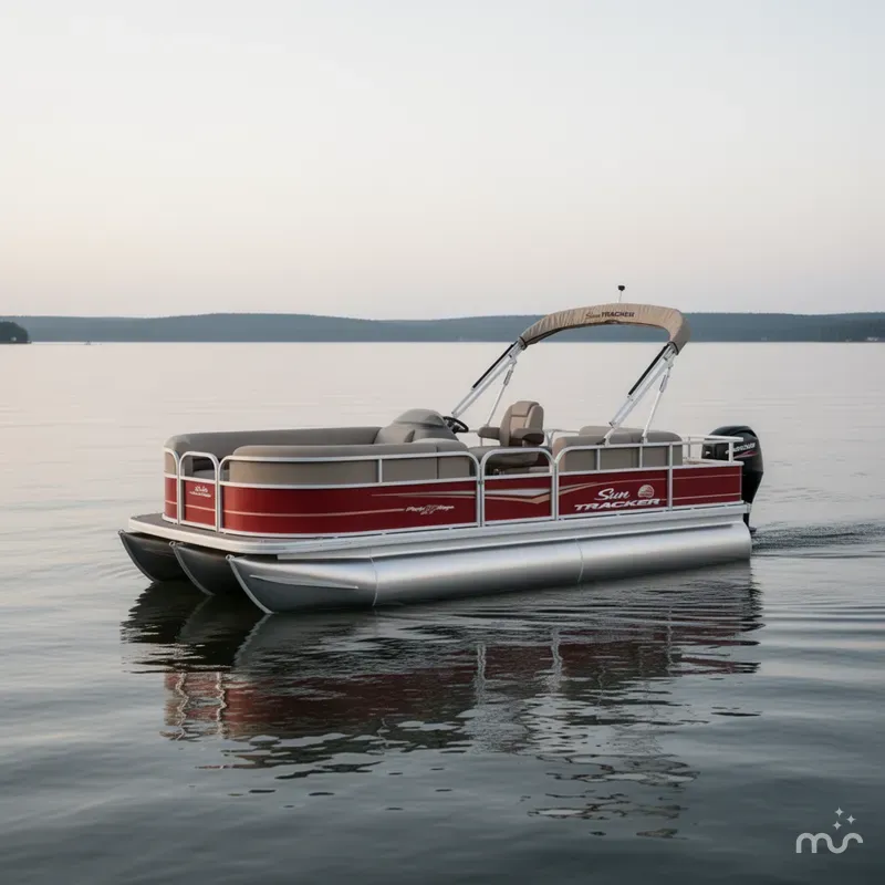 Slide: The Image of Sun Tracker Party Barge 18 DLX 2024 - 2