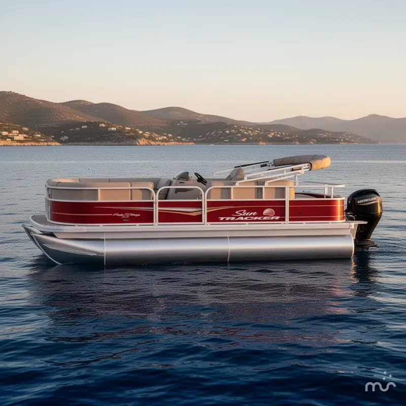 Slide: The Image of Sun Tracker Party Barge 18 DLX 2024 - 2