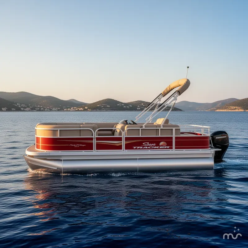 Slide: The Image of Sun Tracker Party Barge 18 DLX 2024 - 4