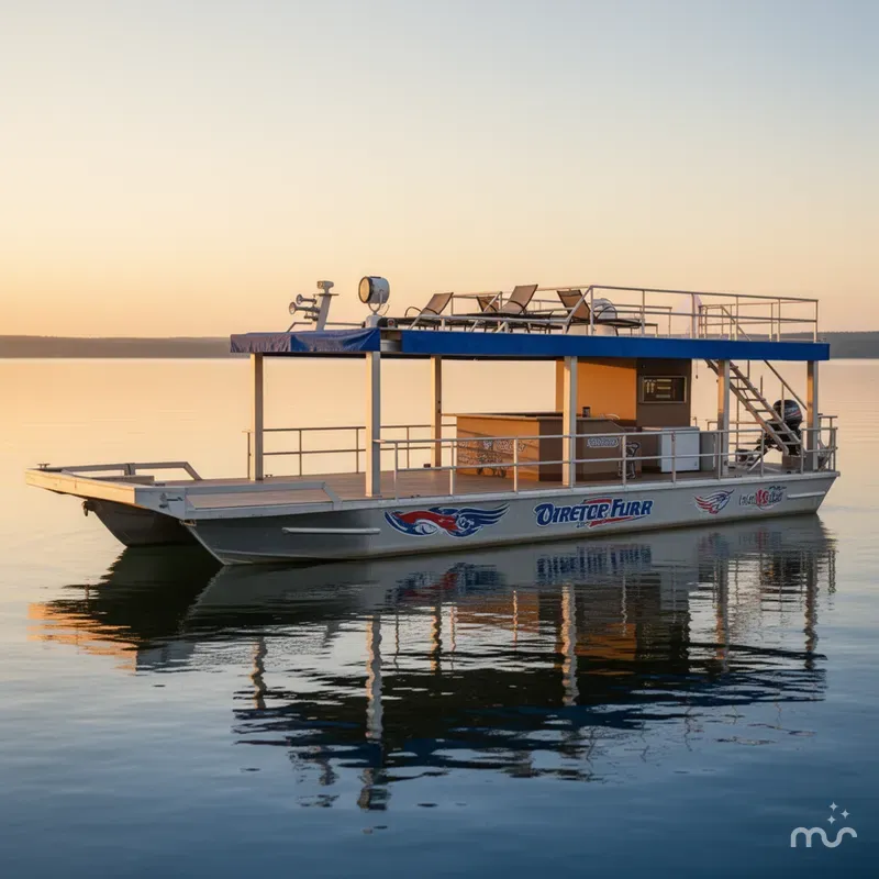 Slide: The Image of Custom 55 x 14 Party Barge 2000 - 1