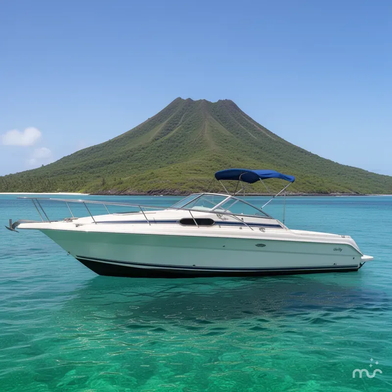 Slide: The Image of Sea Ray 240 Sundeck 1990 - 2