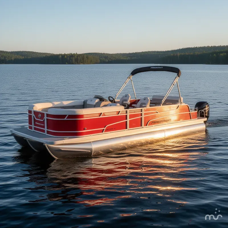 Slide: The Image of Princecraft Vectra 23 RL SS Swingback Pontoon & Mercury 4-Stro 2024 - 2