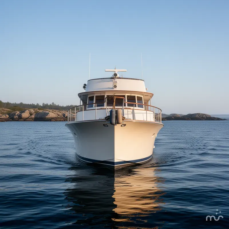 Slide: The Image of Chris-Craft 60 Roamer Flush Deck 1976 - 1