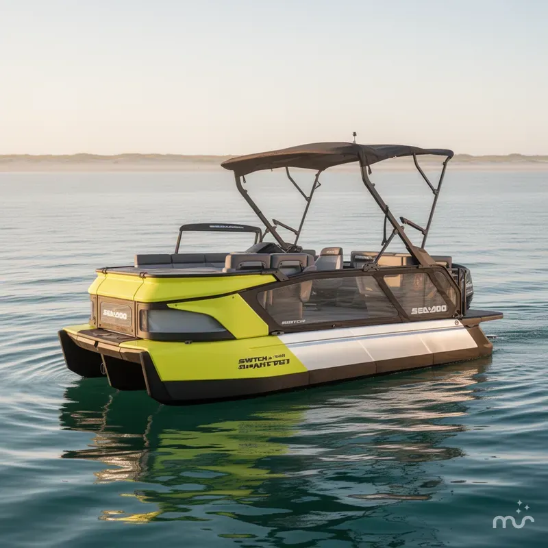 Slide: The Image of Sea-Doo Switch® Cruise 18 - 130 hp Galvanized 2024 - 2