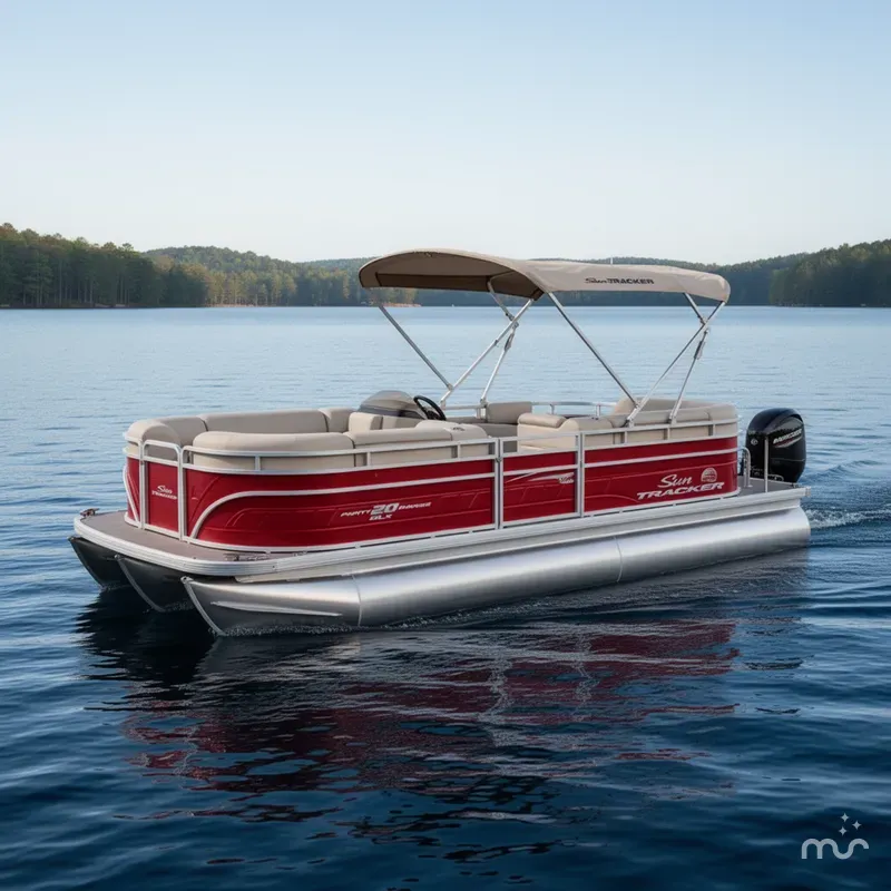 Slide: The Image of Sun Tracker Party Barge 20 DLX 2024 - 0