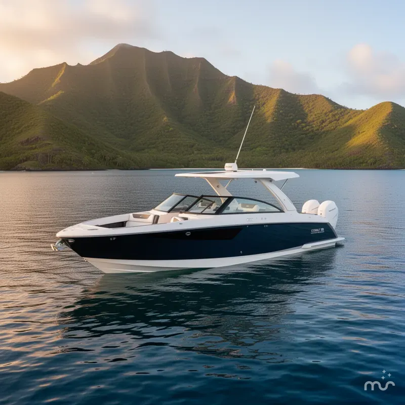 Slide: The Image of Cobalt R35 Outboard 2024 - 2