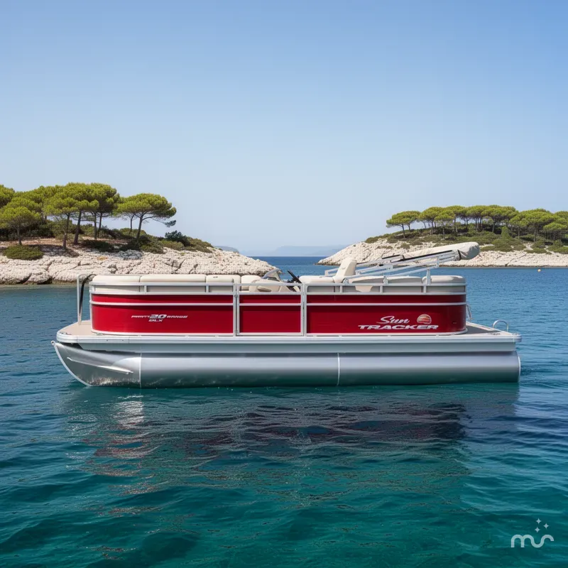 Slide: The Image of Sun Tracker Party Barge 20 DLX 2024 - 2