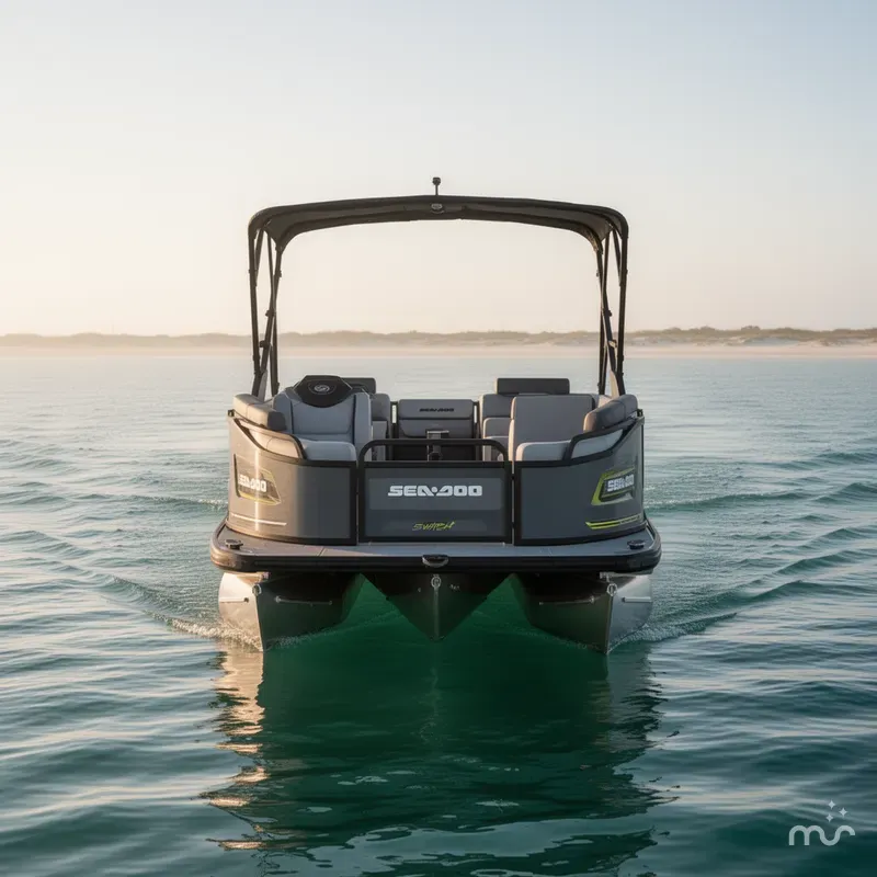 Slide: The Image of Sea-Doo Switch® Cruise 18 - 230 hp Galvanized 2024 - 2