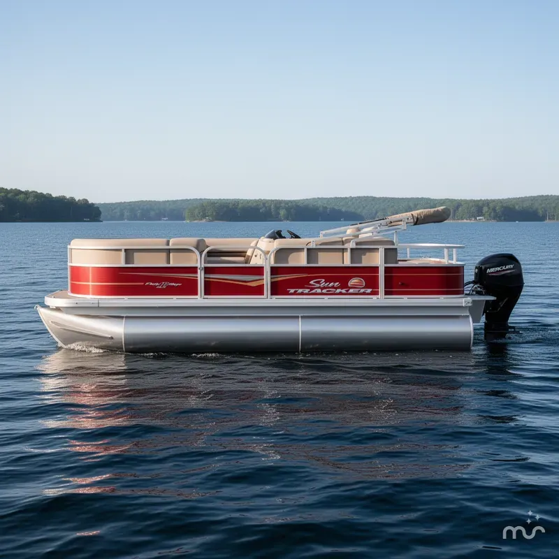 Slide: The Image of Sun Tracker Party Barge 18 DLX 2024 - 1