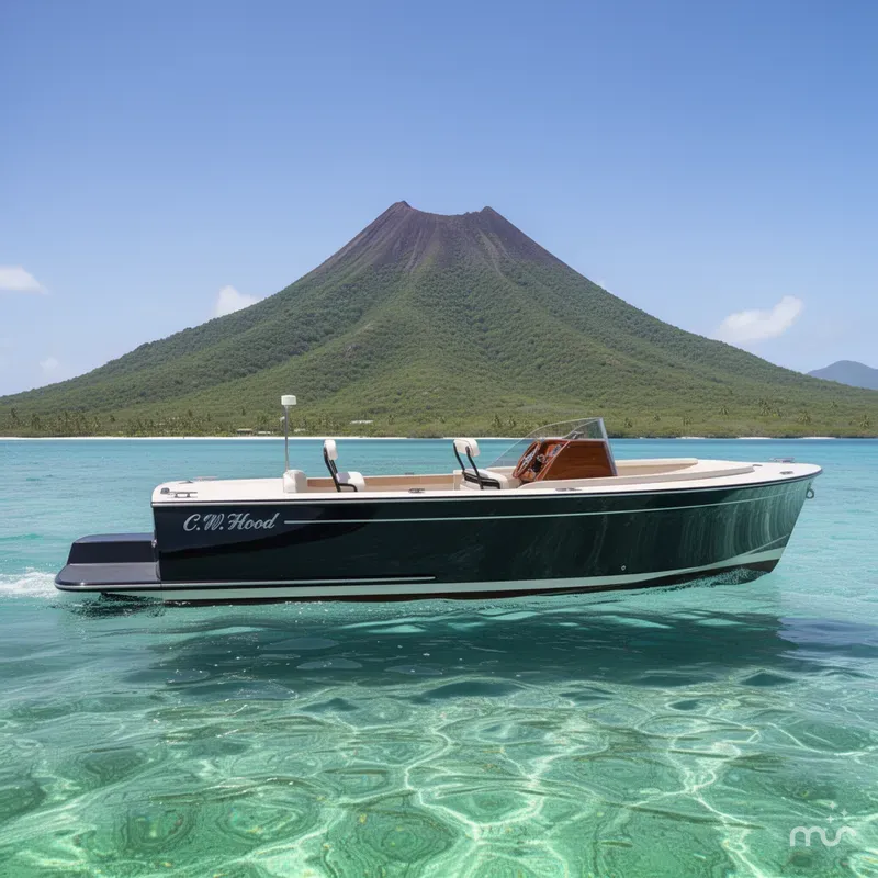 Slide: The Image of C.W. Hood 26E Electric Runabout 2024 - 2