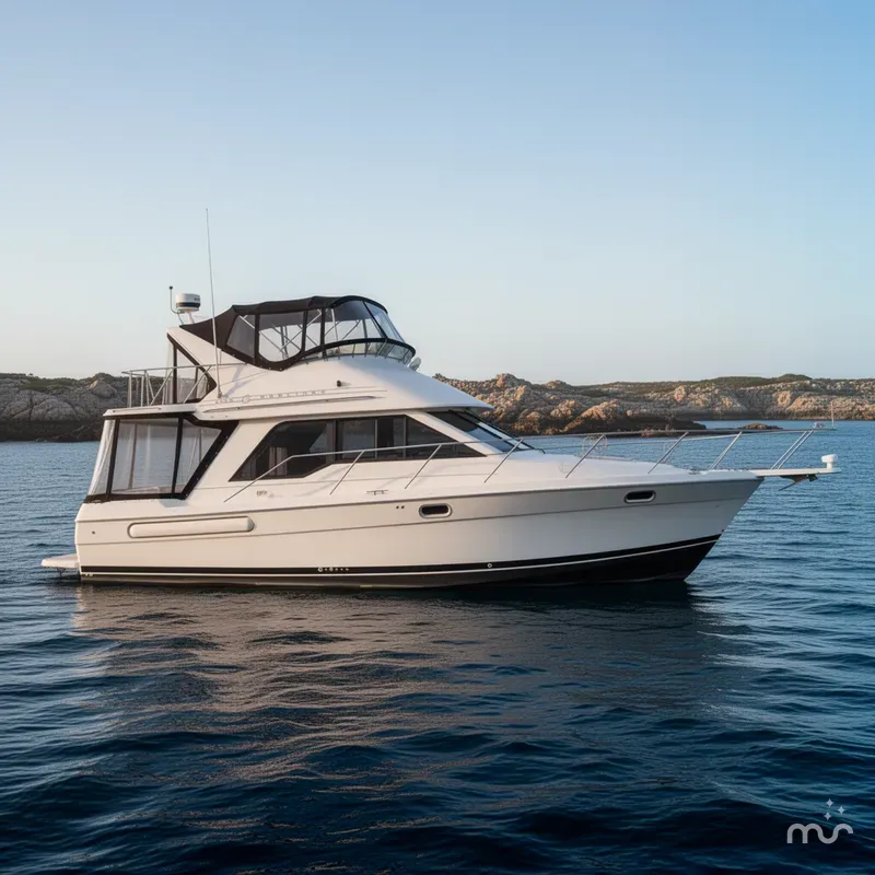 Slide: The Image of Bayliner 3388 Command Bridge Motoryacht 1996 - 2