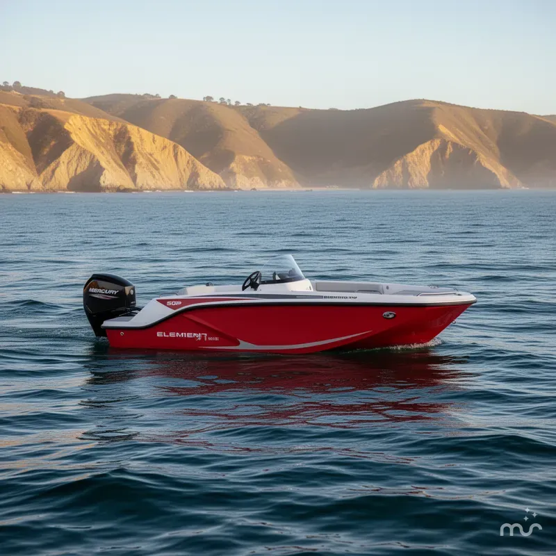 Slide: The Image of Bayliner Element M15 w/ 50HP Mercury! 2024 - 0
