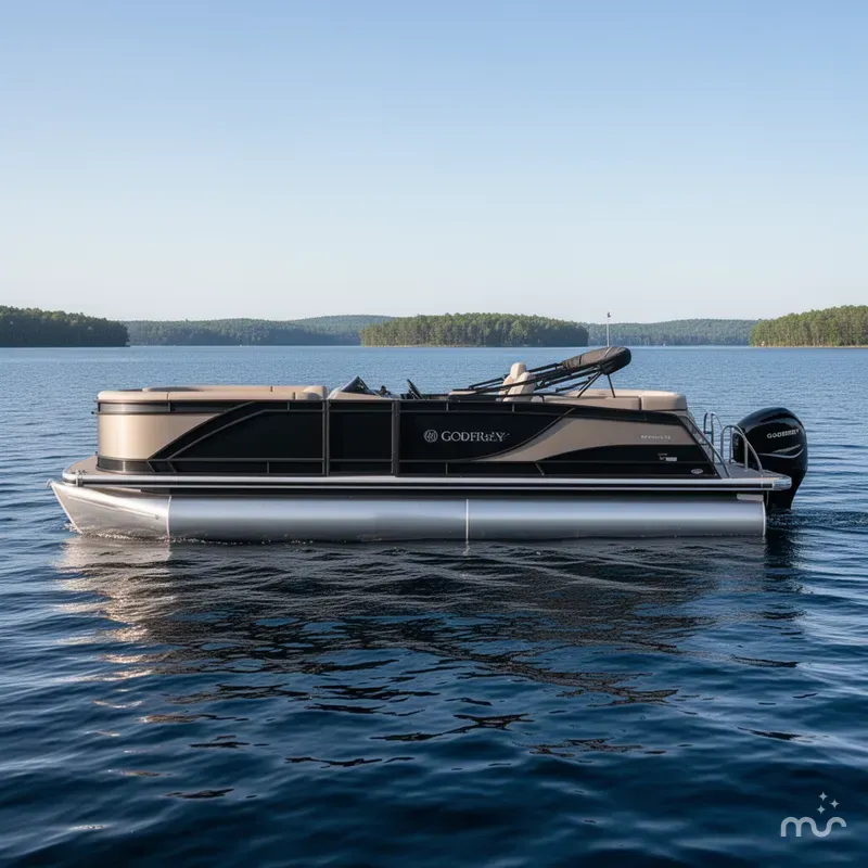 Slide: The Image of Godfrey Monaco 235DFL Luxury Full Tritoon 2024 - 0
