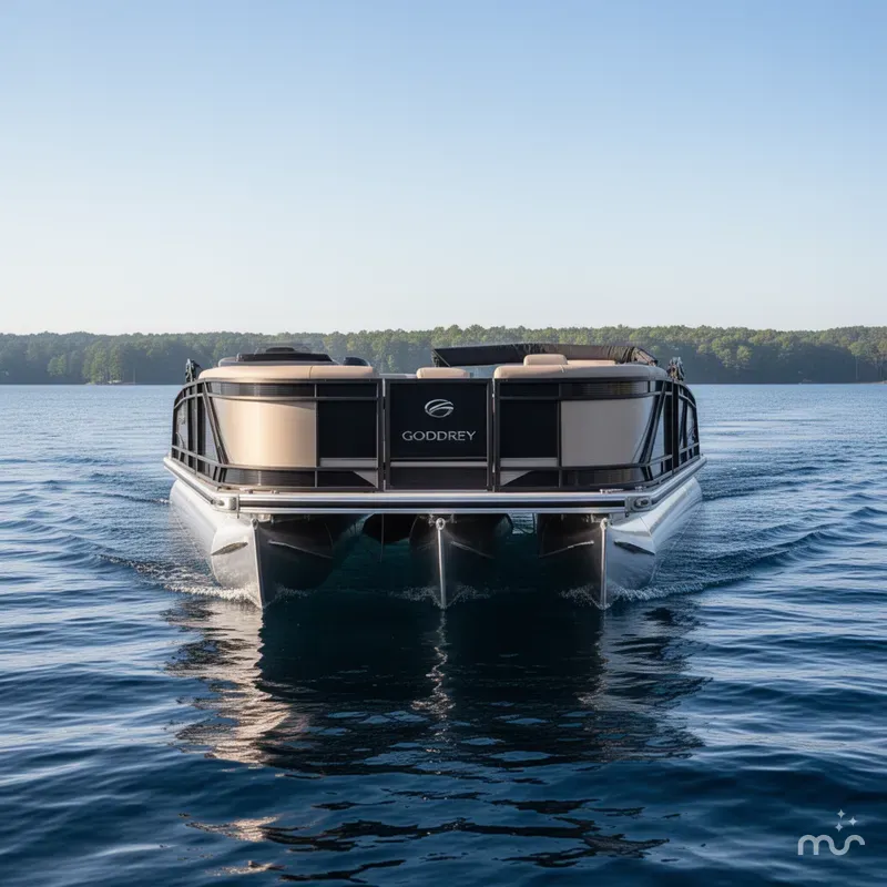 Slide: The Image of Godfrey Monaco 235DFL Luxury Full Tritoon 2024 - 1