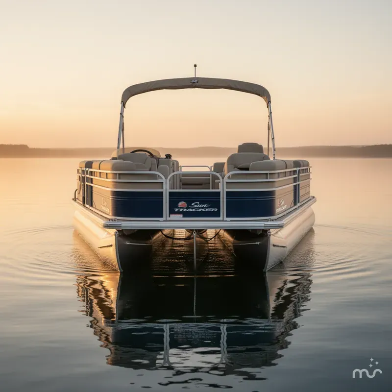 Slide: The Image of Sun Tracker FISHIN' BARGE 22 DLX w/150HP Mercury 4 Stroke 2025 - 3