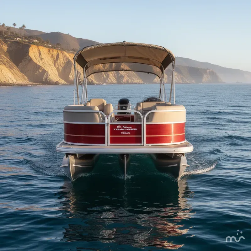 Slide: The Image of Sun Tracker Party Barge 18 DLX 2024 - 1