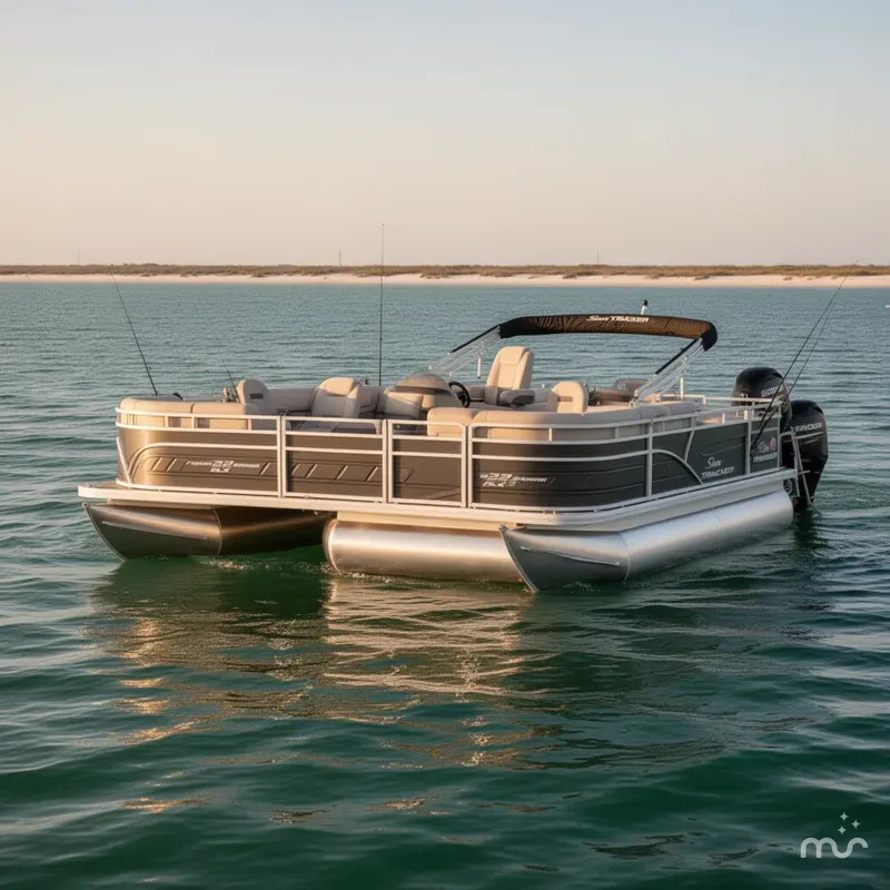 Slide: The Image of Sun Tracker Fishin' Barge 22 DLX 2024 - 2