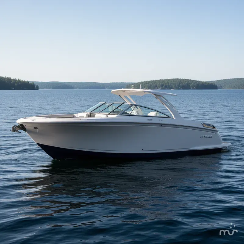 Slide: The Image of Cobalt R33 with Twin 350HP Volvo V8s 2024 - 2