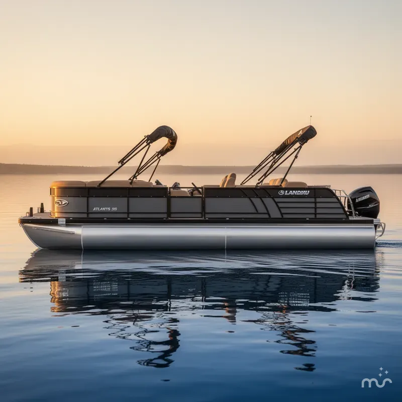 Slide: The Image of Landau Atlantis 250 Swingback Rear Lounge Tri-Log 2024 - 1