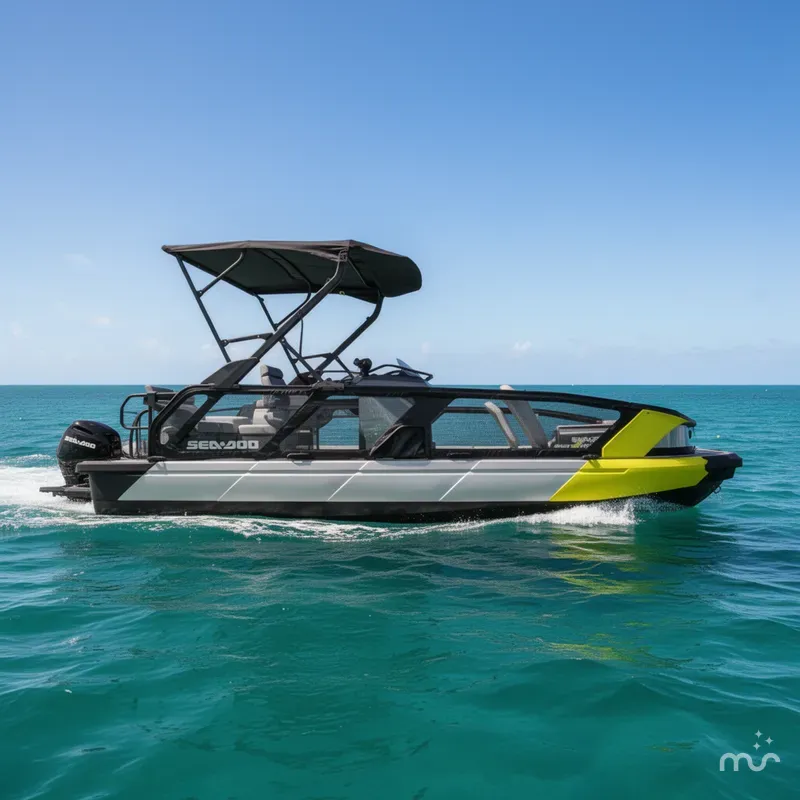 Slide: The Image of Sea-Doo Switch® Cruise 18 - 230 hp Galvanized 2024 - 0