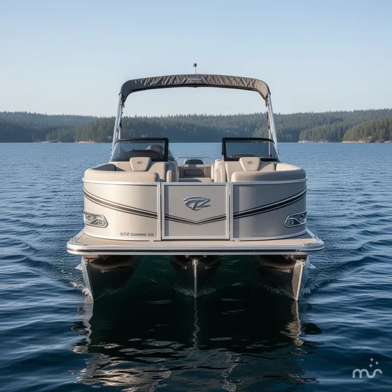 Slide: The Image of Tahoe LTZ 2385 Elite Windshield Tritoon & Suzuki 200HP 4 2024 - 1