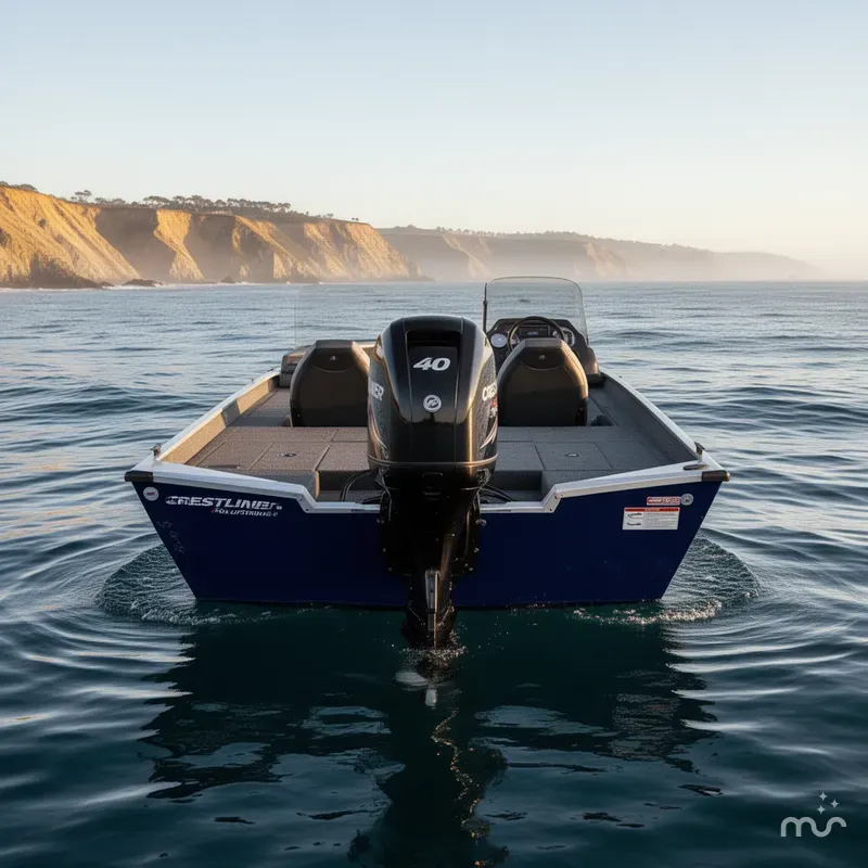 Slide: The Image of Crestliner 1600 Storm w/ 40HP Mercury Fourstroke! 2024 - 3