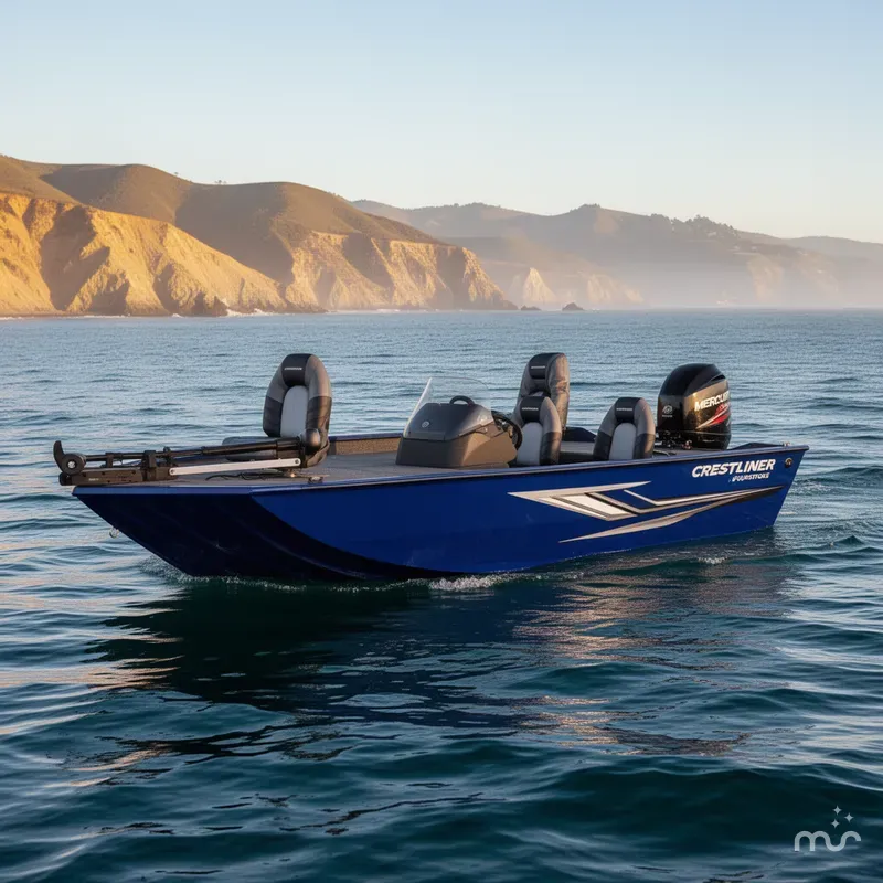 Slide: The Image of Crestliner 1600 Storm w/ 40HP Mercury Fourstroke! 2024 - 4
